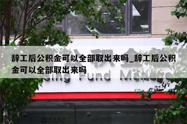 辞工后公积金可以全部取出来吗_辞工后公积金可以全部取出来吗